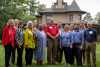 county extension council members with Vice President Jason Henderson and ISU President Wendy Wintersteen