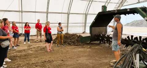 Steve Jonas explains how the compost turner works