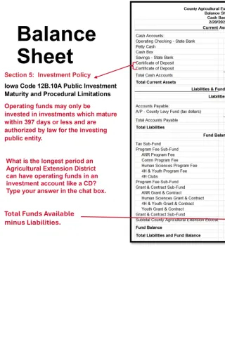 balance sheet components