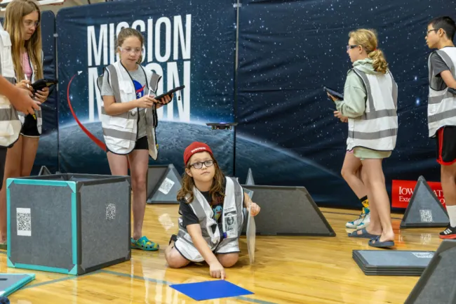 Youth participating in the Mission Moon 4-H program
