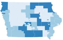 Iowa Senate District map